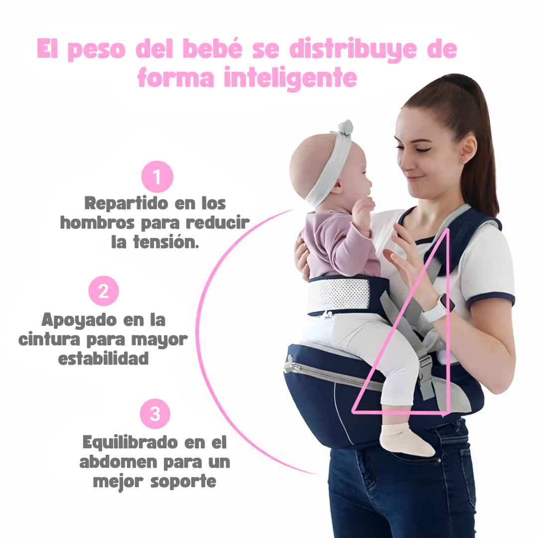 CarryBaby | Portabebés con Asiento para Distribuir el Peso
