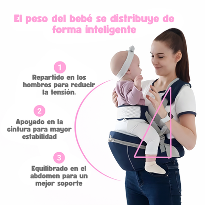 CarryBaby | Portabebés con Asiento para Distribuir el Peso