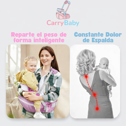 CarryBaby | Portabebés con Asiento para Distribuir el Peso