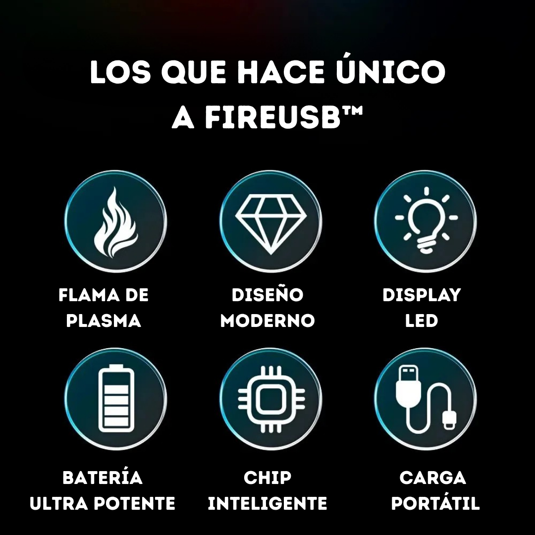 FireUSB: Mechero Recargable Eléctrico