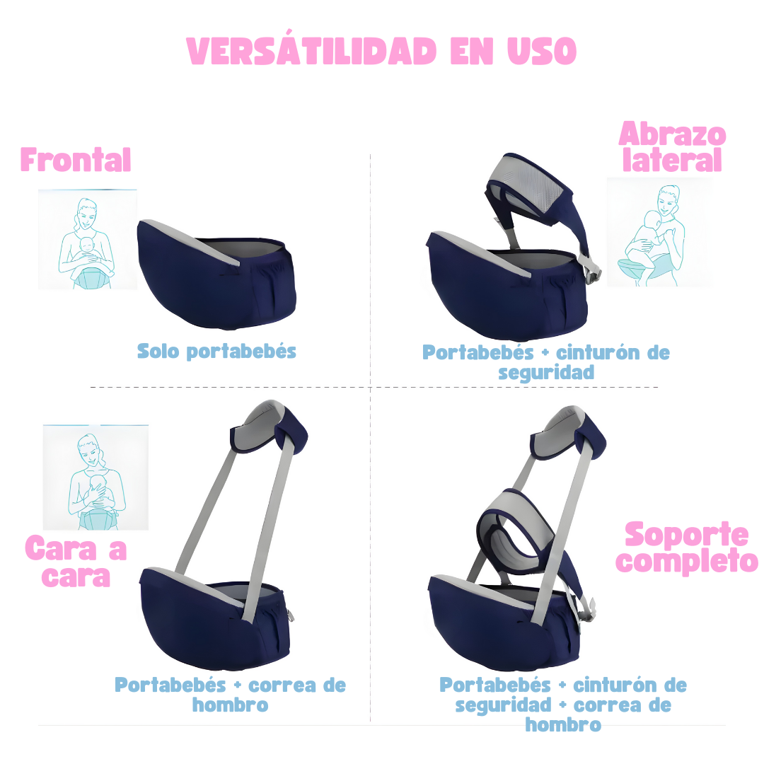 CarryBaby | Portabebés con Asiento para Distribuir el Peso