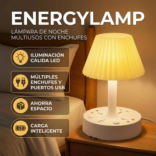 EnergyLamp | Lampara de Noche Multiusos con Enchufes