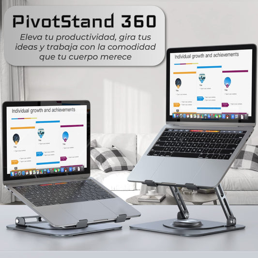 PivotStand 360: Soporte Ergonómico para Portátil