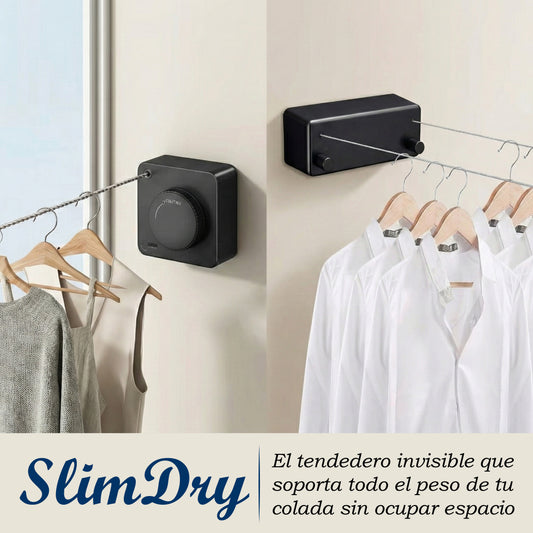 SlimDry | Tendedero Retráctil con Secado Optimizado